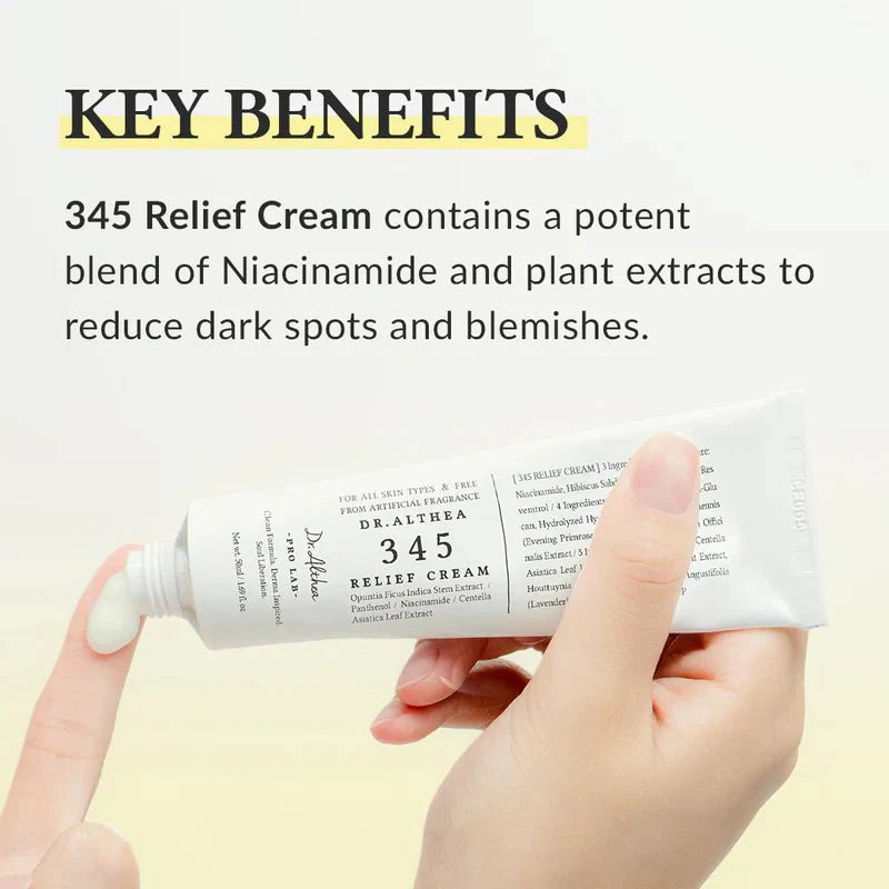 Dr. Althea 345NA Relief Cream 50ml – Best Korean Skincare Cream in Pakistan for Sensitive & Damaged Skin