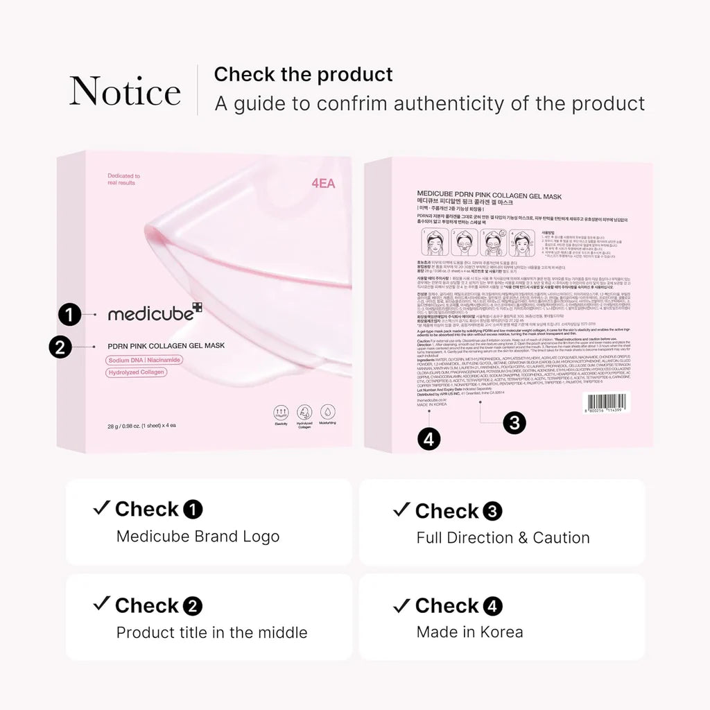 Medicube PDRN Pink Collagen Gel Mask (1 Sheets) – Anti-Aging & Hydrating