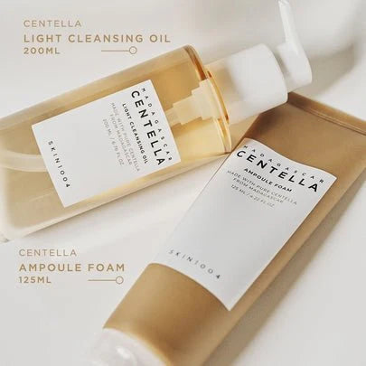 Centella Double Cleansing Duo – Light Cleansing Oil + Ampoule Foam for Acne & Sensitive Skin