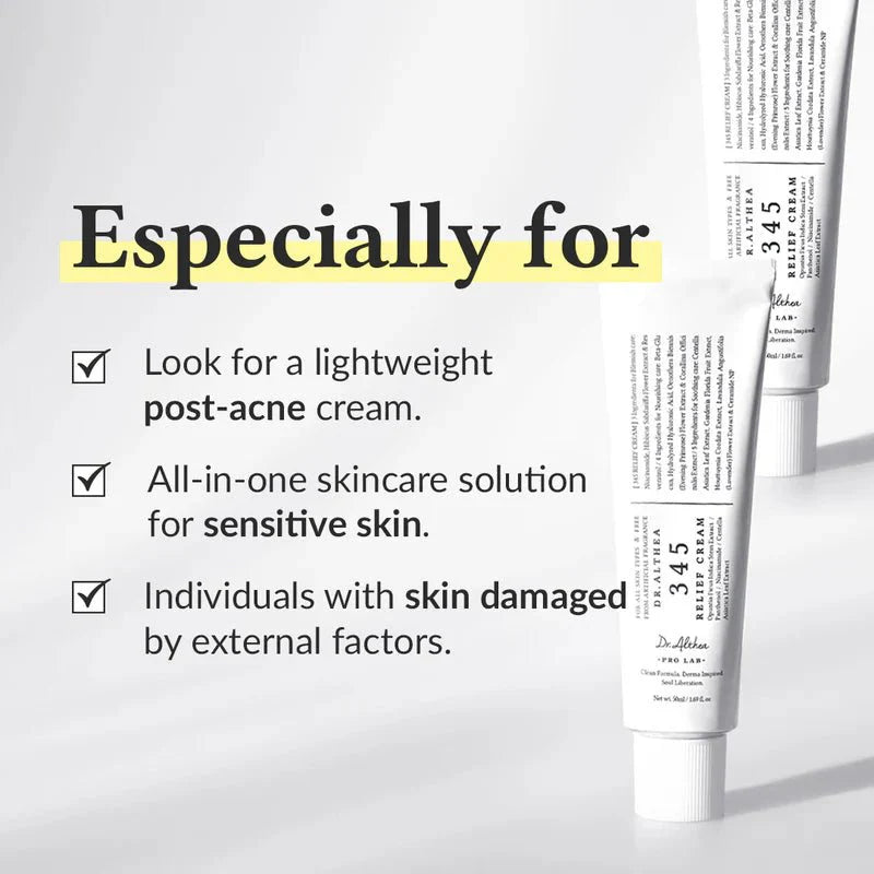 Dr. Althea 345NA Relief Cream 50ml – Best Korean Skincare Cream in Pakistan for Sensitive & Damaged Skin