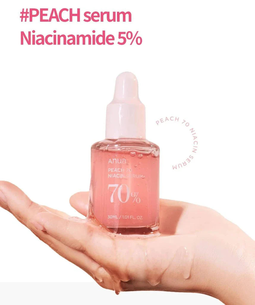 ANUA Peach 70% Niacinamide Serum 30ml – Brightening Serum