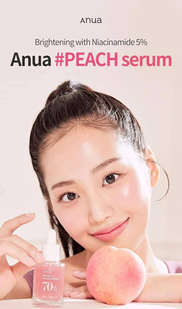 ANUA Peach 70% Niacinamide Serum 30ml – Brightening Serum