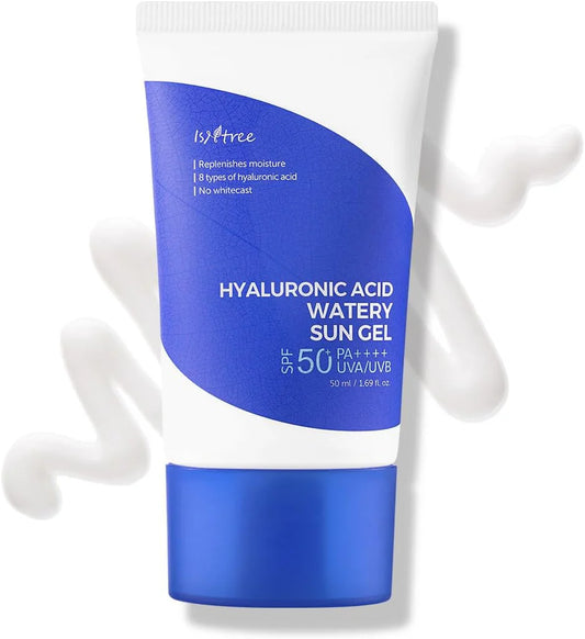 ISNTREE Hyaluronic Acid Watery Sun Gel SPF50+ PA++++ – Best Korean Sunscreen for Hydration & Oily Skin in Pakistan