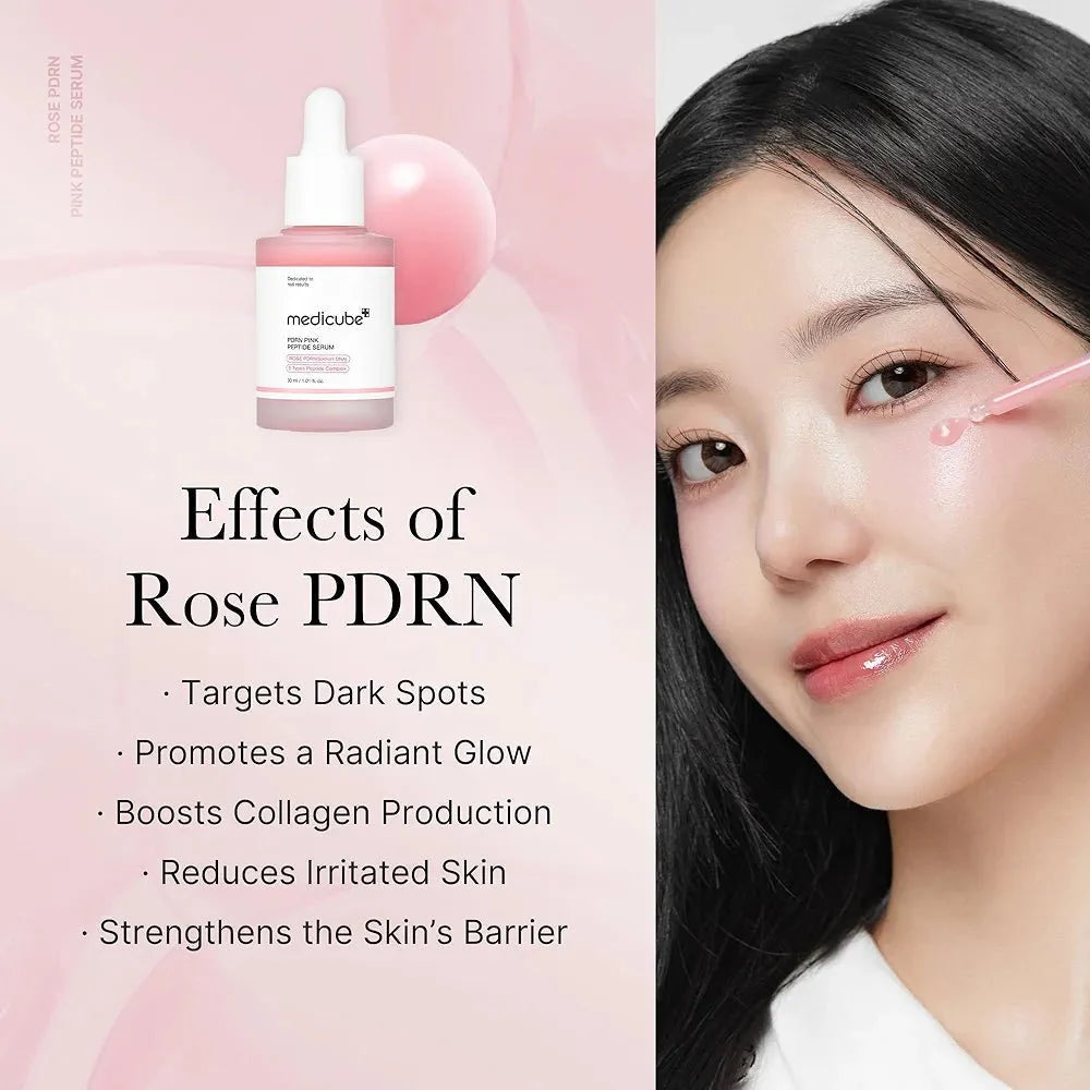 Medicube PDRN Pink Peptide Serum 30ml – Anti-Aging & Repair