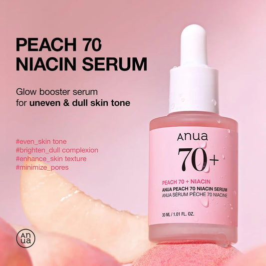 ANUA Peach 70% Niacinamide Serum 30ml – Brightening Serum
