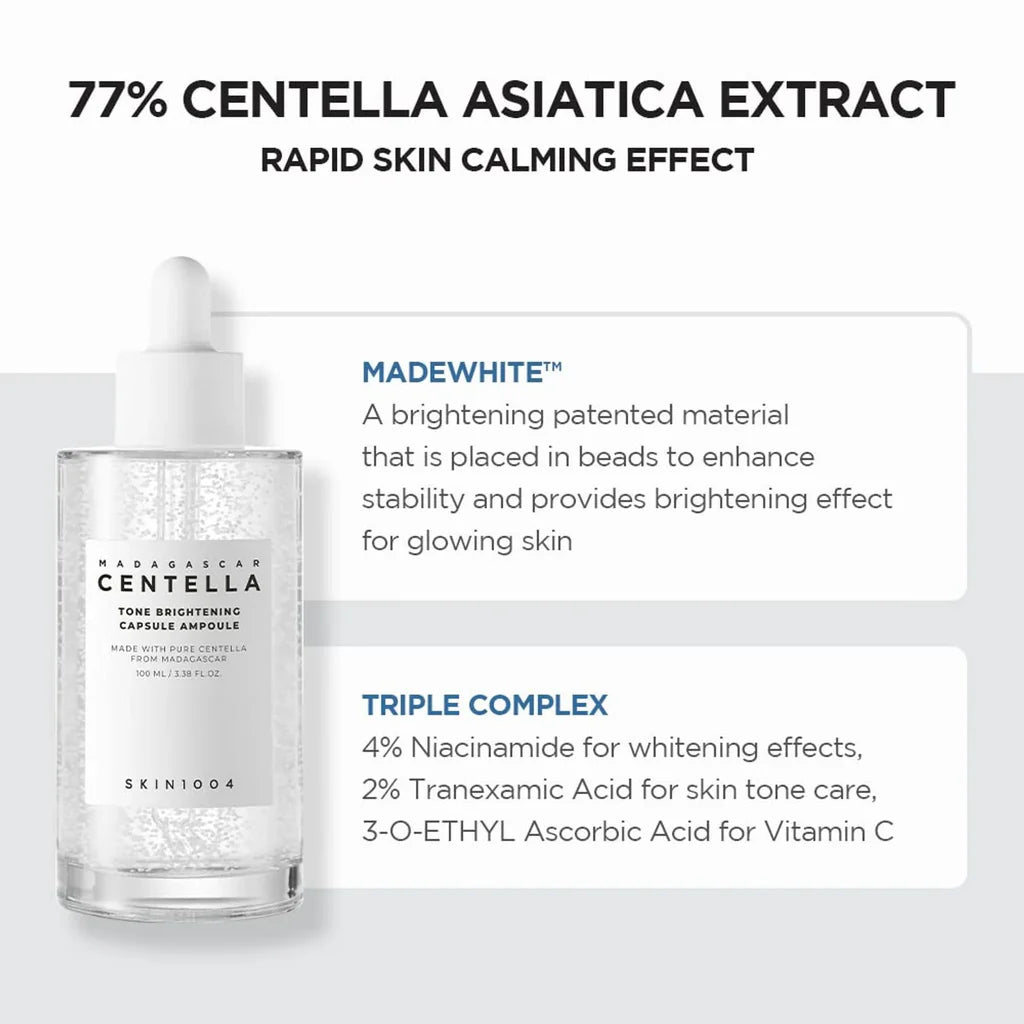 SKIN1004 Madagascar Centella Tone Brightening Capsule Ampoule, 100ml